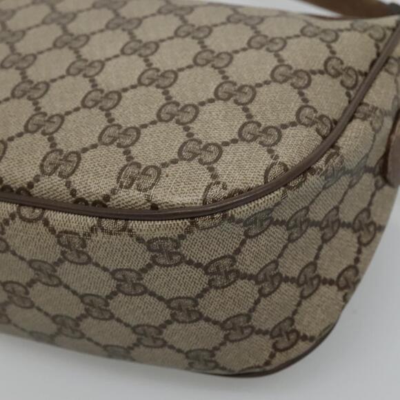 GUCCI GG Supreme Web Sherry Line Bag Pvc Beige Gold 89 02 032 - Picture 12 of 16